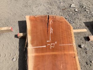 cherry live edge slab