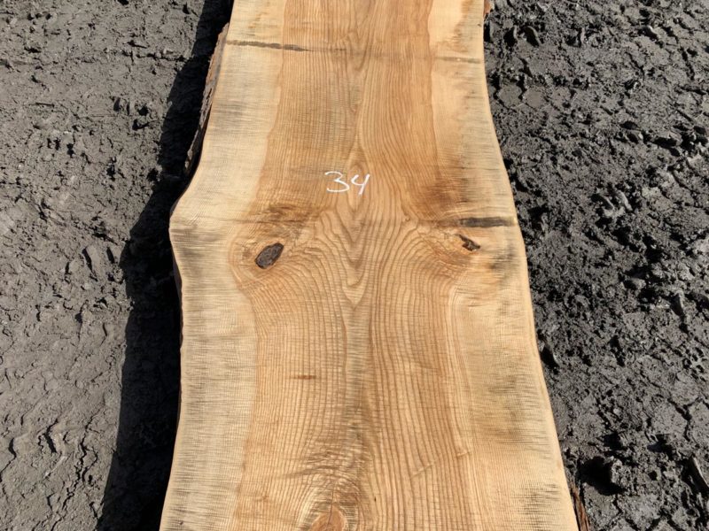 Live Edge Ash LE20213A 12/4 12' Irion Lumber Company