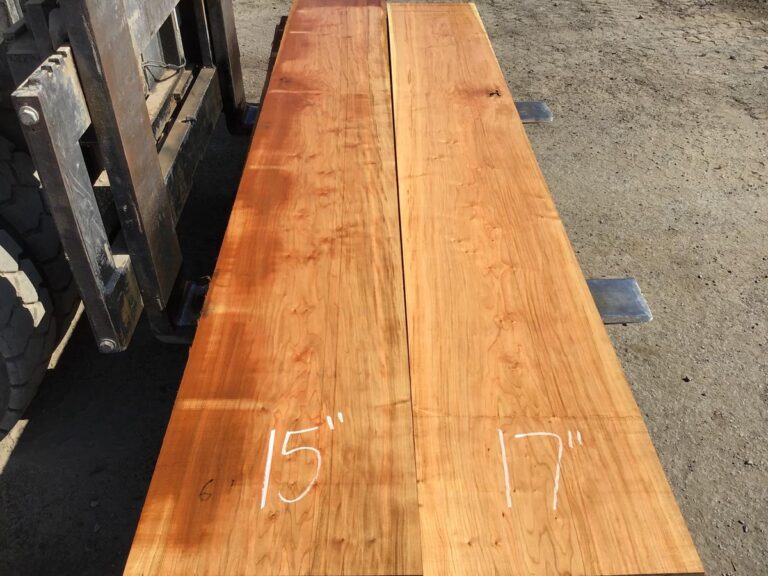 Wide Cherry Lumber set 10920 9/4 5 pcs 9.510' Irion Lumber Company