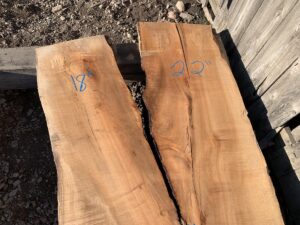 figured maple slab, wooden tops, premium lumber
