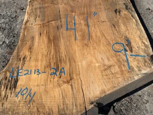 live edge spalted maple slab, wide live edge spalted maple, rustic spalted maple slab, hardwood lumber