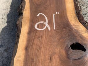 live edge walnut slab, hardwood lumber, premium lumber