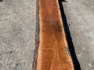 live edge curly cherry slab, hardwood tops, high quality lumber