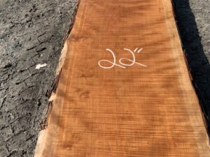 live edge curly cherry slab, premium lumber, hardwood lumber