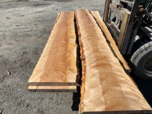 live edge flame birch lumber, premium lumber, hardwood tops