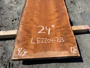 live edge curly cherry slab, wooden tops, hardwood lumber