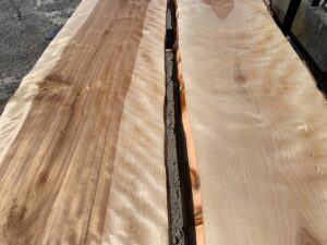rustic live edge flame birch lumber, wooden tops, hardwood lumber