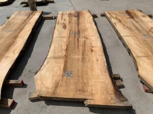 live edge ambrosia maple slab, hardwood lumber, wooden tabletops