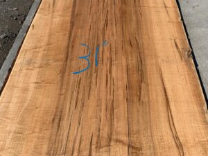 live edge ambrosia maple slab, hardwood lumber, wooden bar tops