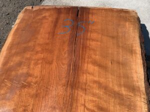 live edge cherry slab, hardwood lumber, rustic lumber