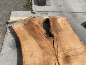 live edge maple slab, rustic maple slab, hardwood lumber