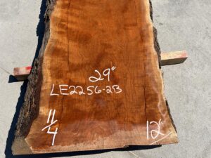 live edge curly cherry slab, hardwood tops, high quality lumber