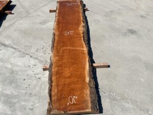 live edge curly cherry slab, hardwood tops, high quality lumber