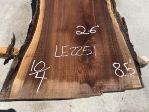 live edge walnut slab, unsteamed walnut, wooden tabletops