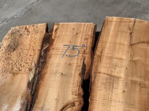 live edge rustic maple slab, hardwood lumber, rustic slab
