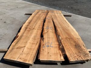 live edge rustic maple slab, hardwood lumber, rustic slab