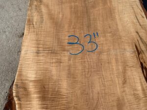 live edge tiger maple slab, hardwood tabletops, hardwood bar tops, premium lumber