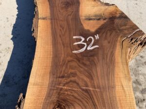 live edge walnut slab, rustic lumber, figured walnut, crotch walnut