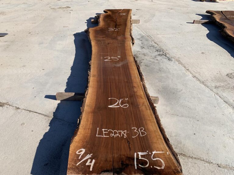 Live Edge Slabs Walnut Hardwood Irion Lumber Company