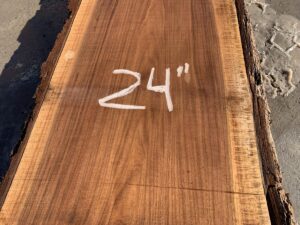 live edge walnut slab, custom hardwood, high quality lumber, unsteamed walnut