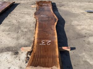 live edge walnut slab, premium lumber, hardwood tabletop, unsteamed walnut