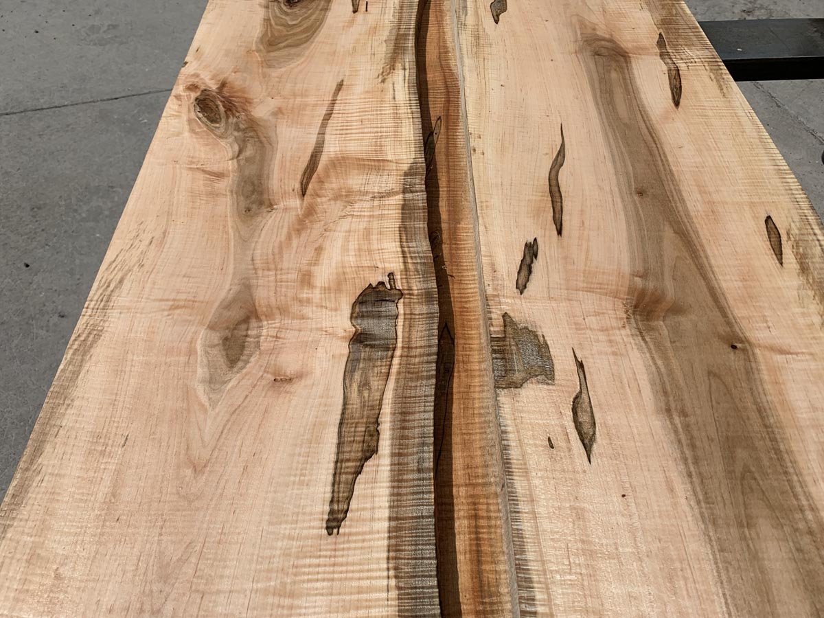 thumbnail image 2 of Premium Ambrosia Maple Turning Blank - 8" X 4" - Clean Figured Wood 2 of 6