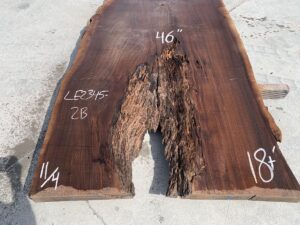 live edge walnut slab, unsteamed walnut, wooden countertops