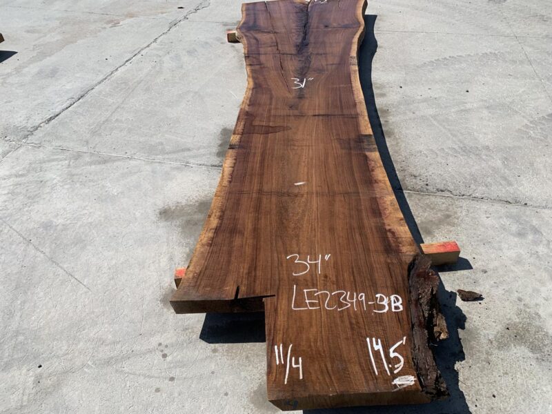 Live Edge Slabs Walnut Hardwood Irion Lumber Company