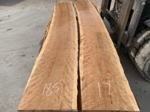 live edge curly cherry lumber, hardwood lumber, premium lumber