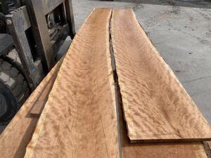 live edge curly cherry lumber, hardwood lumber, premium lumber