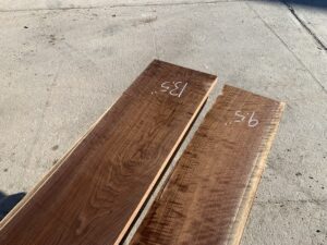curly walnut lumber, unsteamed walnut, premium curly walnut lumber