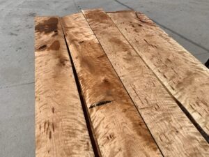 speckled curly cherry lumber, premium hardwood, rustic curly cherry lumber