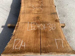 live edge red oak, bar tabletop, hardwood lumber