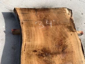 live edge red oak, bar tabletop, hardwood lumber