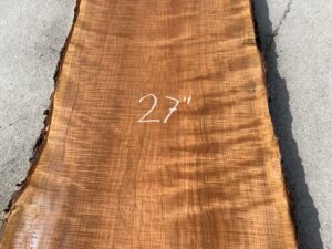 live edge curly cherry slab, premium curly cherry slab, hardwood bar top