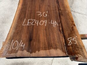 live edge walnut slab, unsteamed walnut, hardwood tabletops