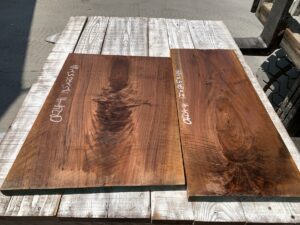 walnut crotches, unsteamed walnut, door panels