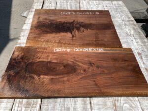 walnut crotches, unsteamed walnut, door panels