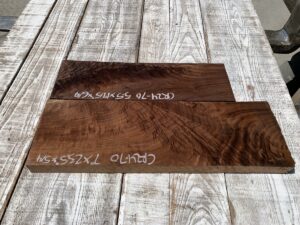 walnut crotches, unsteamed walnut, figured drawer panels