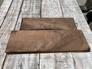 walnut crotches, unsteamed walnut, figured drawer panels