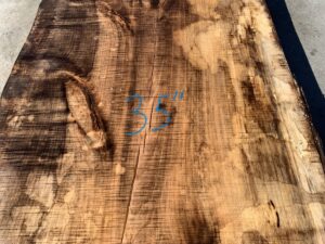 live edge spalted maple slab, rustic maple slab, bar tops