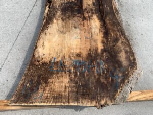 live edge spalted maple slab, weathered lumber, weathered live edge tabletops