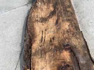 live edge spalted maple slab, weathered lumber, weathered live edge tabletops
