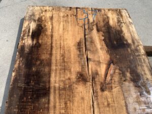 live edge spalted maple slab, weathered lumber, weathered live edge tabletops