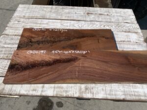 walnut crotches, unsteamed walnut, drawer panels