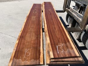 live edge hormigo lumber, hardwood lumber, exotic hardwood