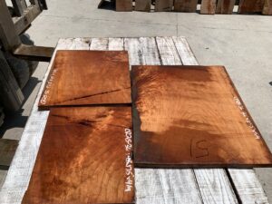 cherry crotches, door panels, drawer panels