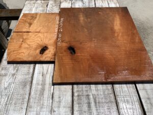 cherry crotches, door panels, drawer panels