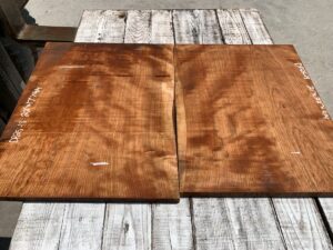 curly cherry door panel, door panel, hardwood curly cherry