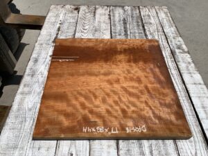 curly cherry door panel, door panel, hardwood curly cherry